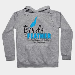 Birds of a Feather - black type Hoodie